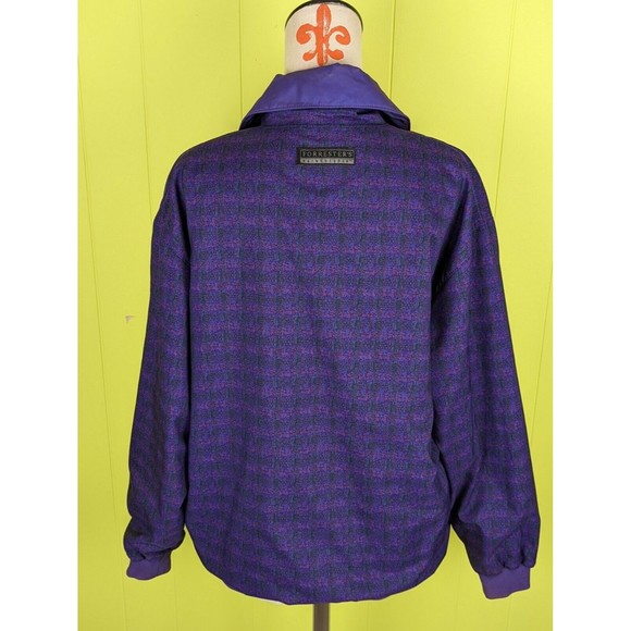 VTG 90's Forrester's OR USA Men's M Gore Tex Windbreaker Jacket Purple Lined - Picture 5 of 12